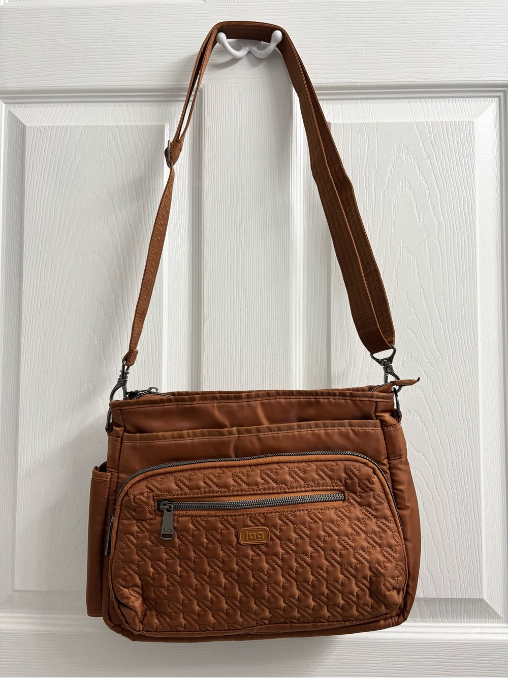 Lug Shimmy SE Crossbody Bag Purse Handbag Rust Copper Brown